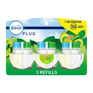 Febreze Plug‑In Refills (Gain Original, 3‑Pack)