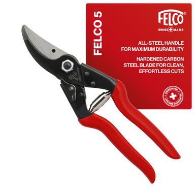 Felco F5 Pruning Shears – 8.9" Swiss-Made Garden Clippers | Mubboo