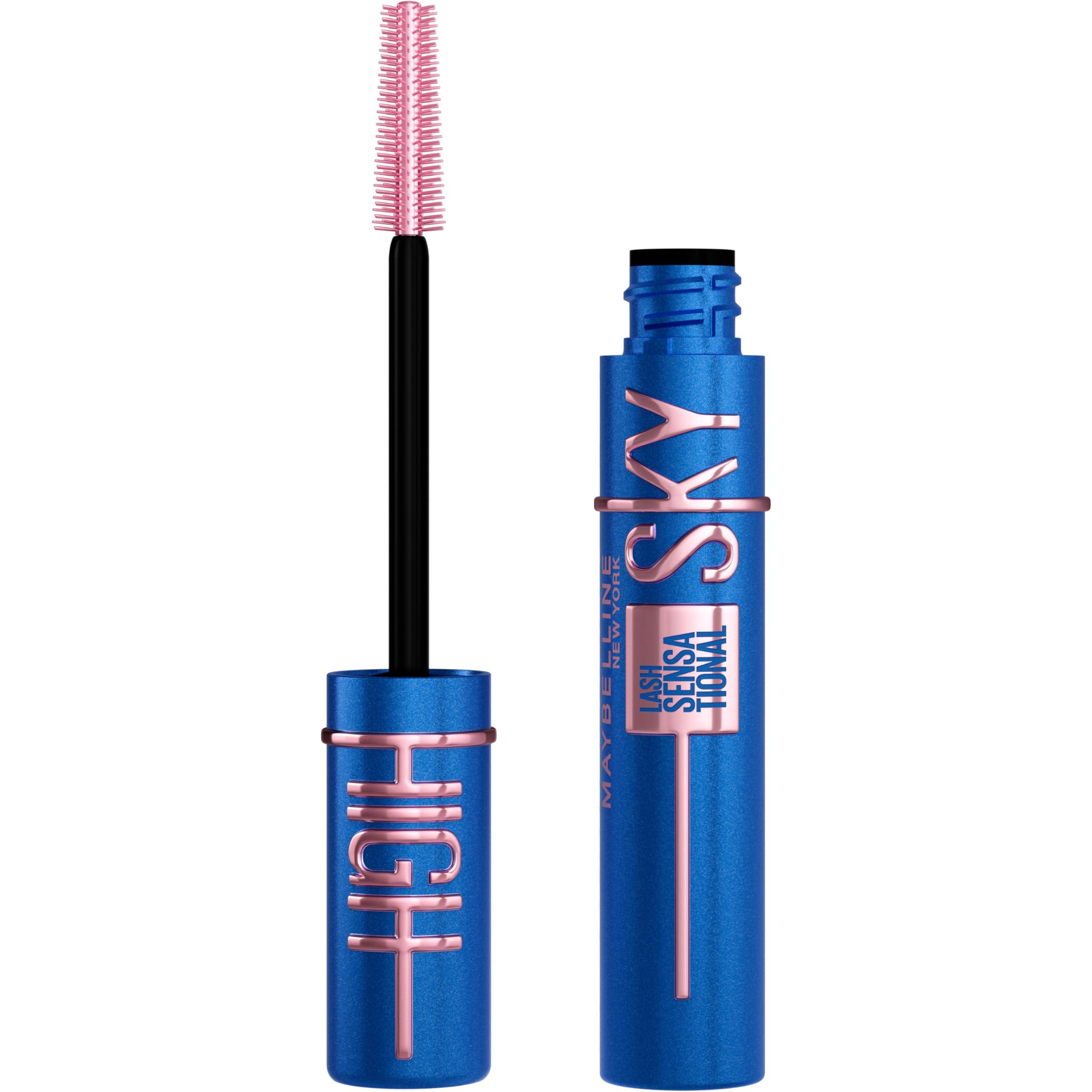 Maybelline Lash Sensational Sky High Washable Mascara in Plum Twilight with flex tower wand