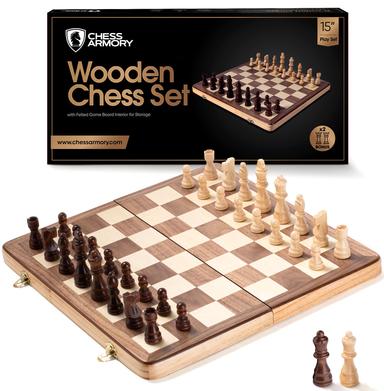 Chess Armory 15 Inch Wooden Chess Set