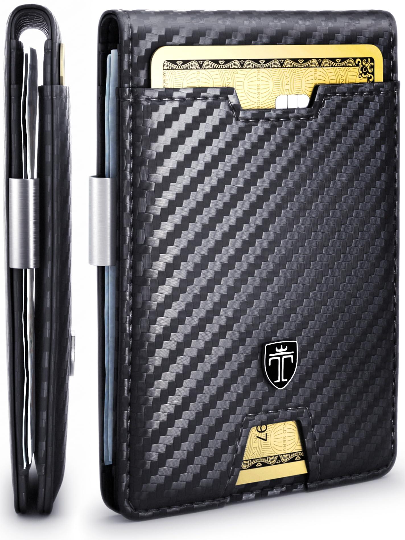 TRAVANDO Austin RFID blocking wallet with money clip