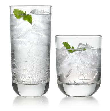 Libbey Polaris Tumbler and Rocks Glass Set, 16-Piece | Mubboo