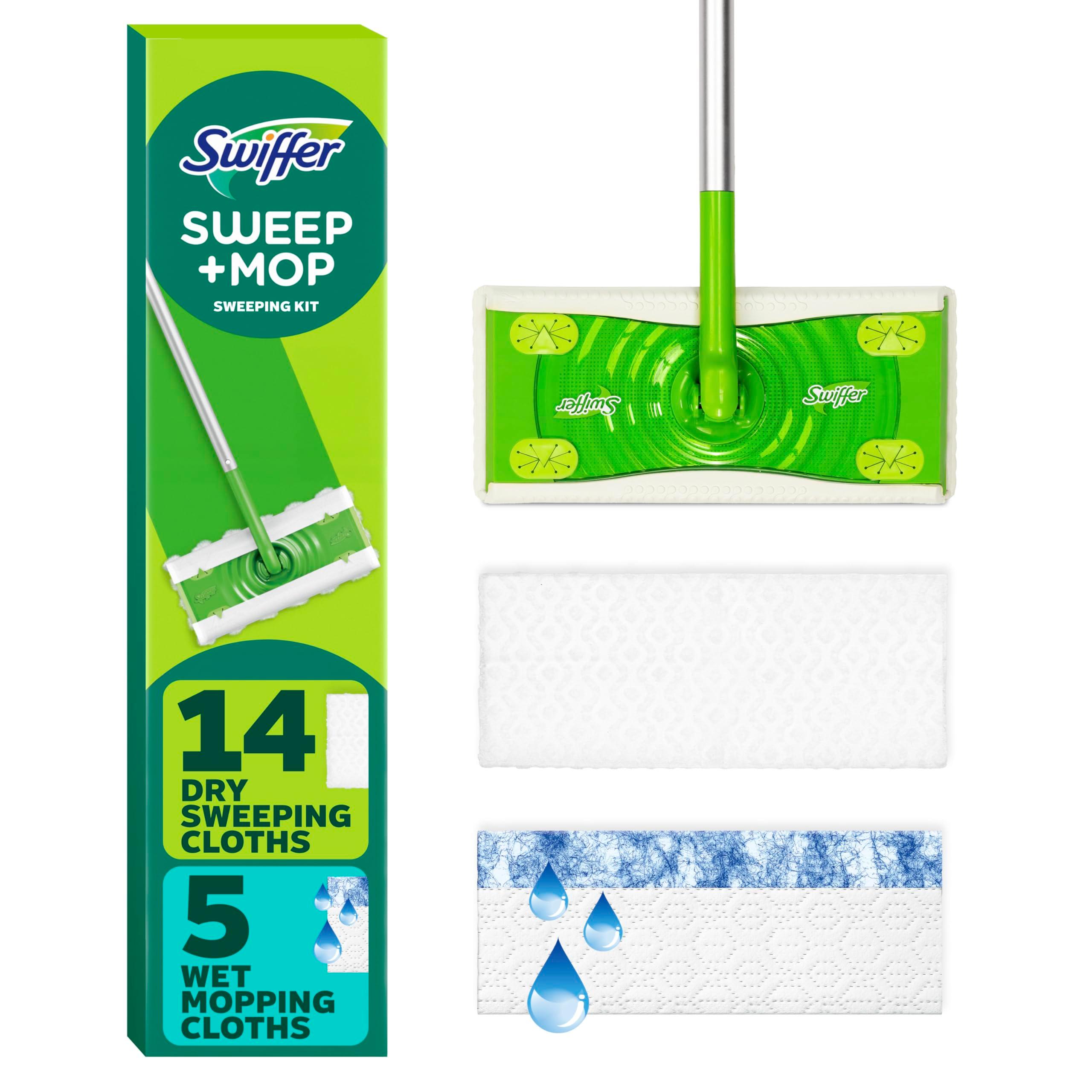 Swiffer Sweeper 2-in-1 starter kit with dry and wet cloths