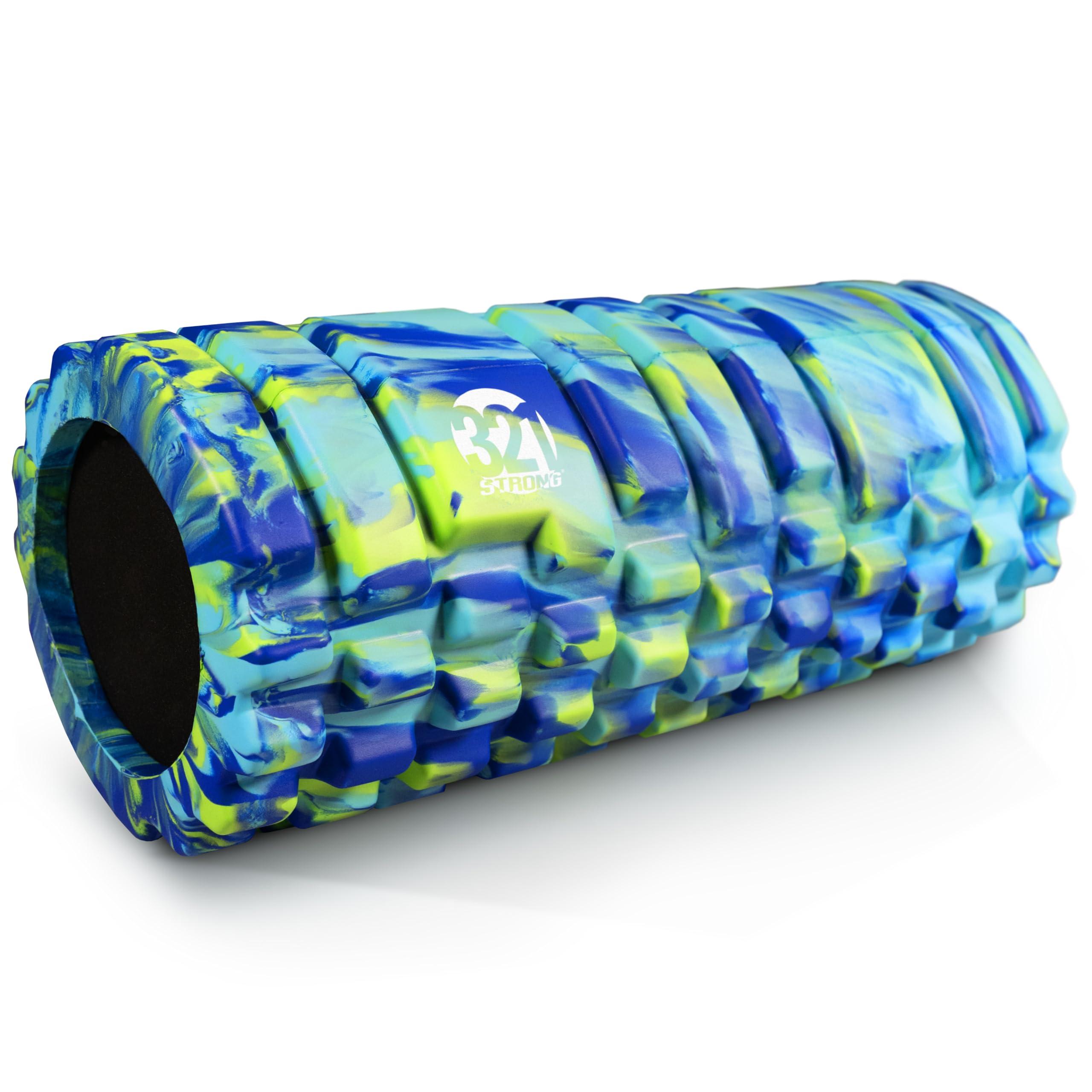 321 STRONG Foam Roller - Medium Density Deep Tissue Massager in black