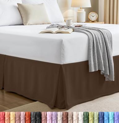 Utopia Bedding Quadruple Pleated Ruffle Bed Skirt