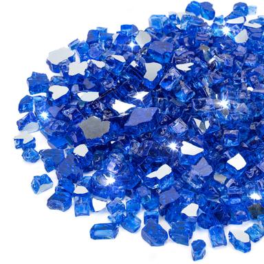 Stanbroil 10 Pound Fire Glass, 1/4 Inch, Cobalt Blue Reflective | Mubboo