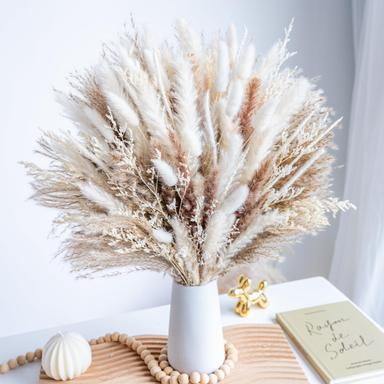 Wild Autumn Dried Pampas Grass Bouquet (96 Stems)
