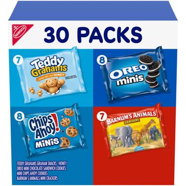 Nabisco Team Favorites Snacks Variety Pack, 30 Packs