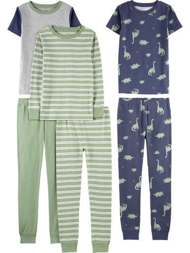 Simple Joys by Carter's Boys' 6-Piece Snug-Fit Cotton Pajamas