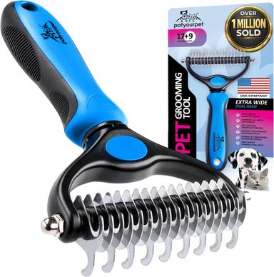 Pat Your Pet Double-Sided Deshedding Tool