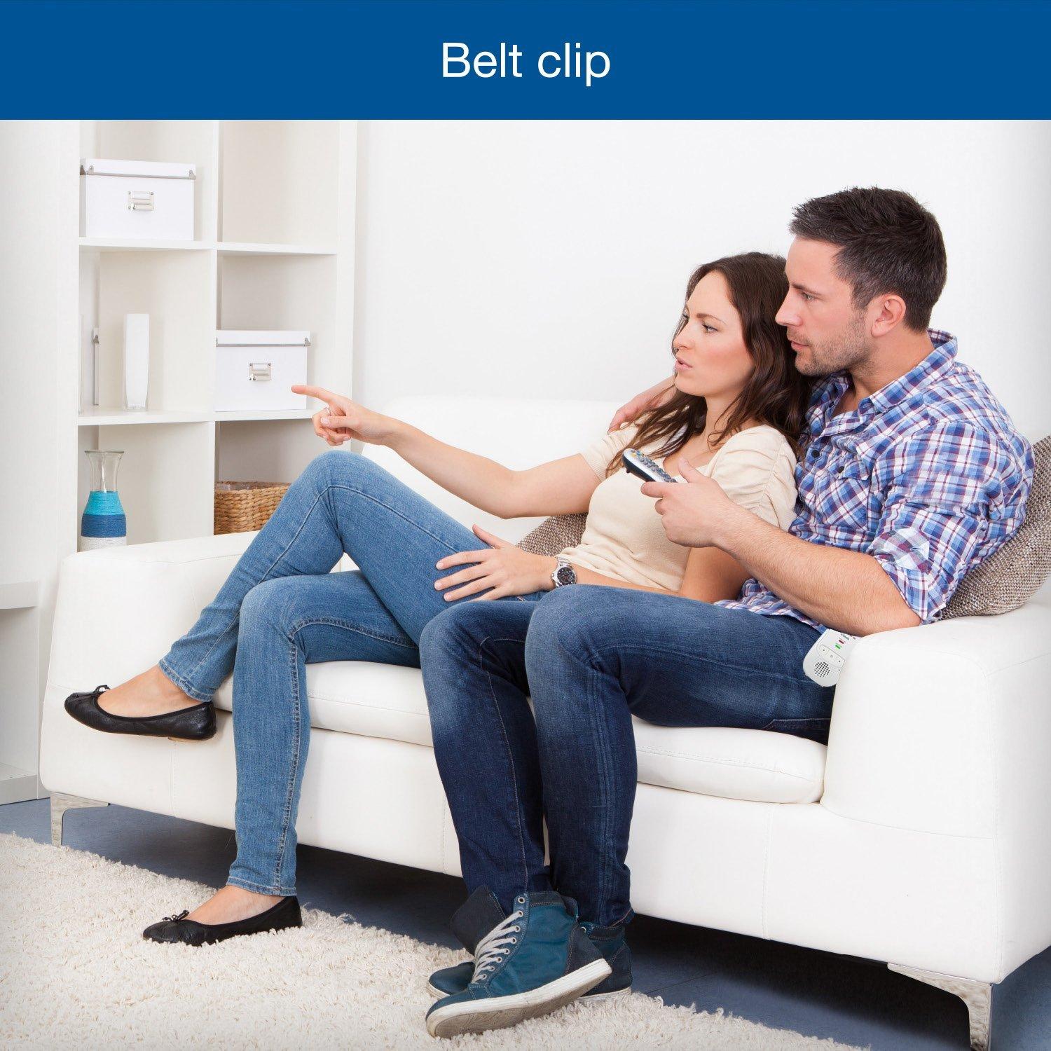 VTech DM111 audio baby monitor parent unit with belt clip