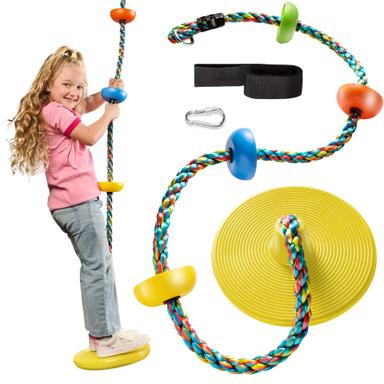 Jungle Gym Kingdom Tree Swing – Disc Seat and Rope