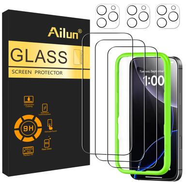 Ailun 3+3 Combo for iPhone 16 Pro (Screen + Lens Protectors)