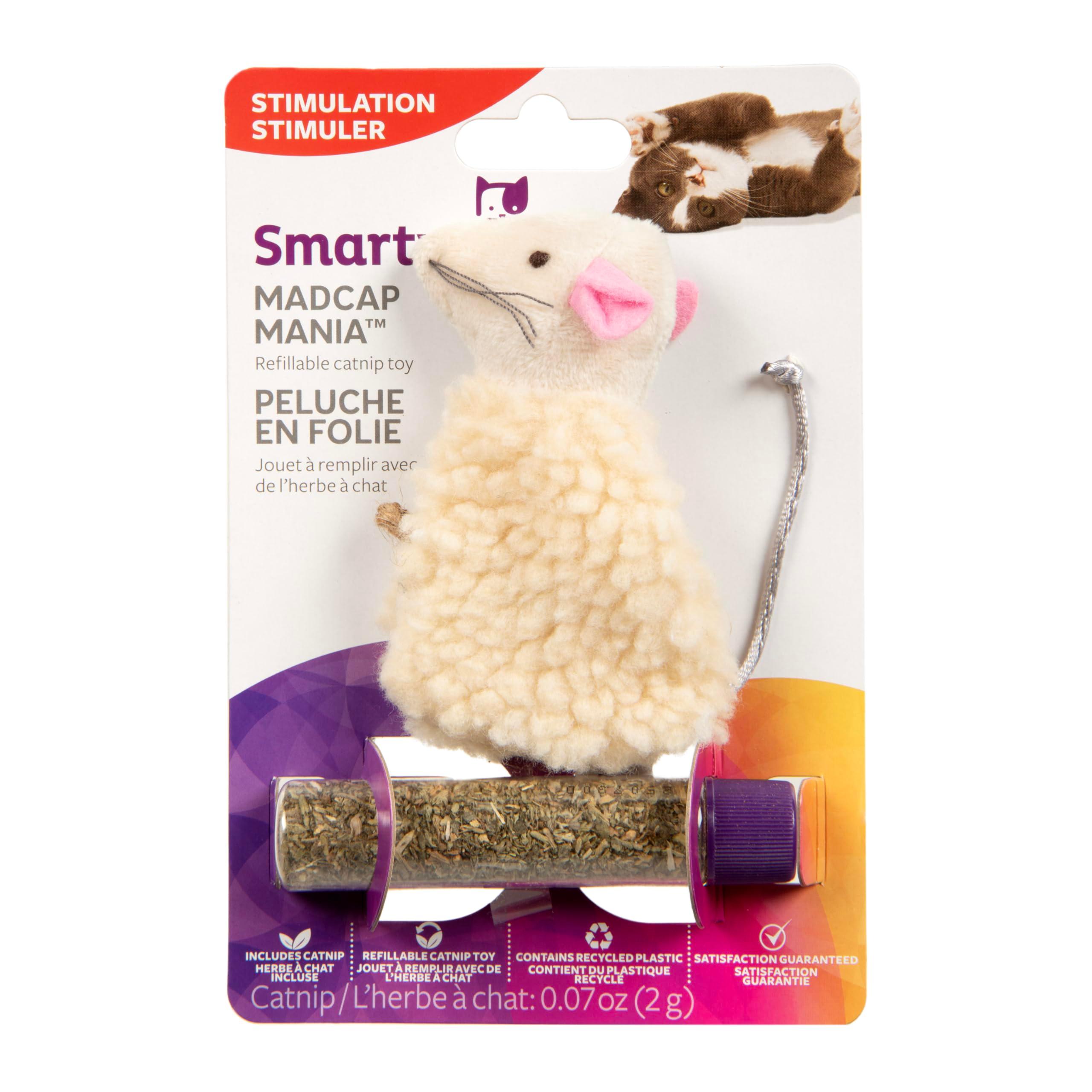 SmartyKat Madcap Mania Refillable Catnip Plush Cat Toy