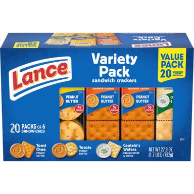 Lance Sandwich Crackers, Variety Pack