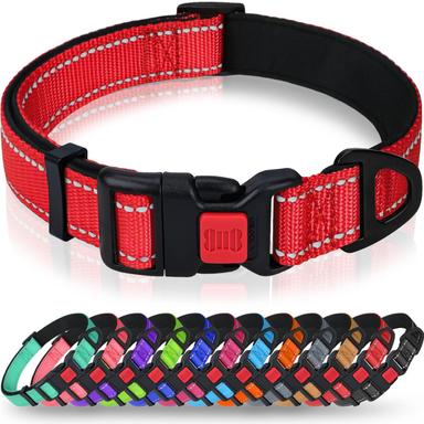 Taglory Reflective Dog Collar with Locking Buckle