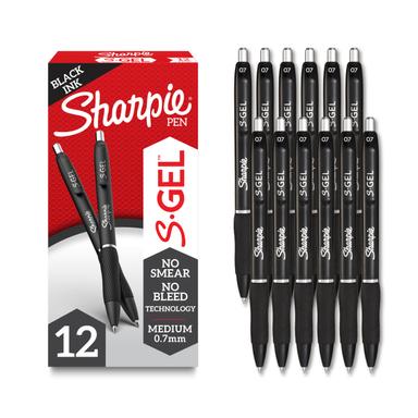 Sharpie S-Gel Gel Pens, Medium Point 0.7mm, 12-Count