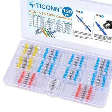 TICONN 150 PCS Solder Seal Wire Connectors