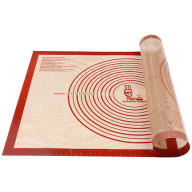 Folksy Super Kitchen Extra Large Non-Slip Silicone Pastry Mat, 28 x 20 Inch | Mubboo