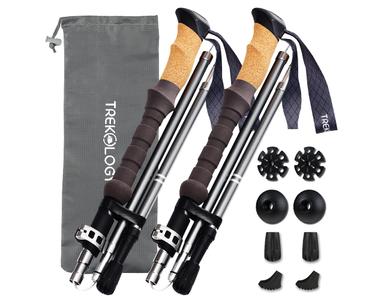 TREKOLOGY Trek-Z Cork Grip Trekking Poles