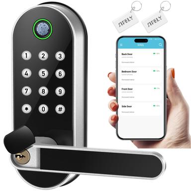 Sifely Fingerprint Smart Door Lock with Handle & Keypad
