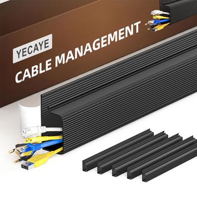 YECAYE 6 Pack Cable Management J-Channel