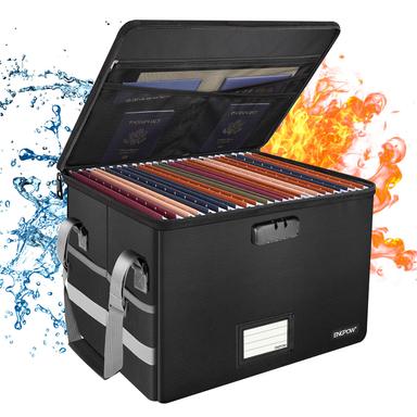 ENGPOW Fireproof File Box with Lock