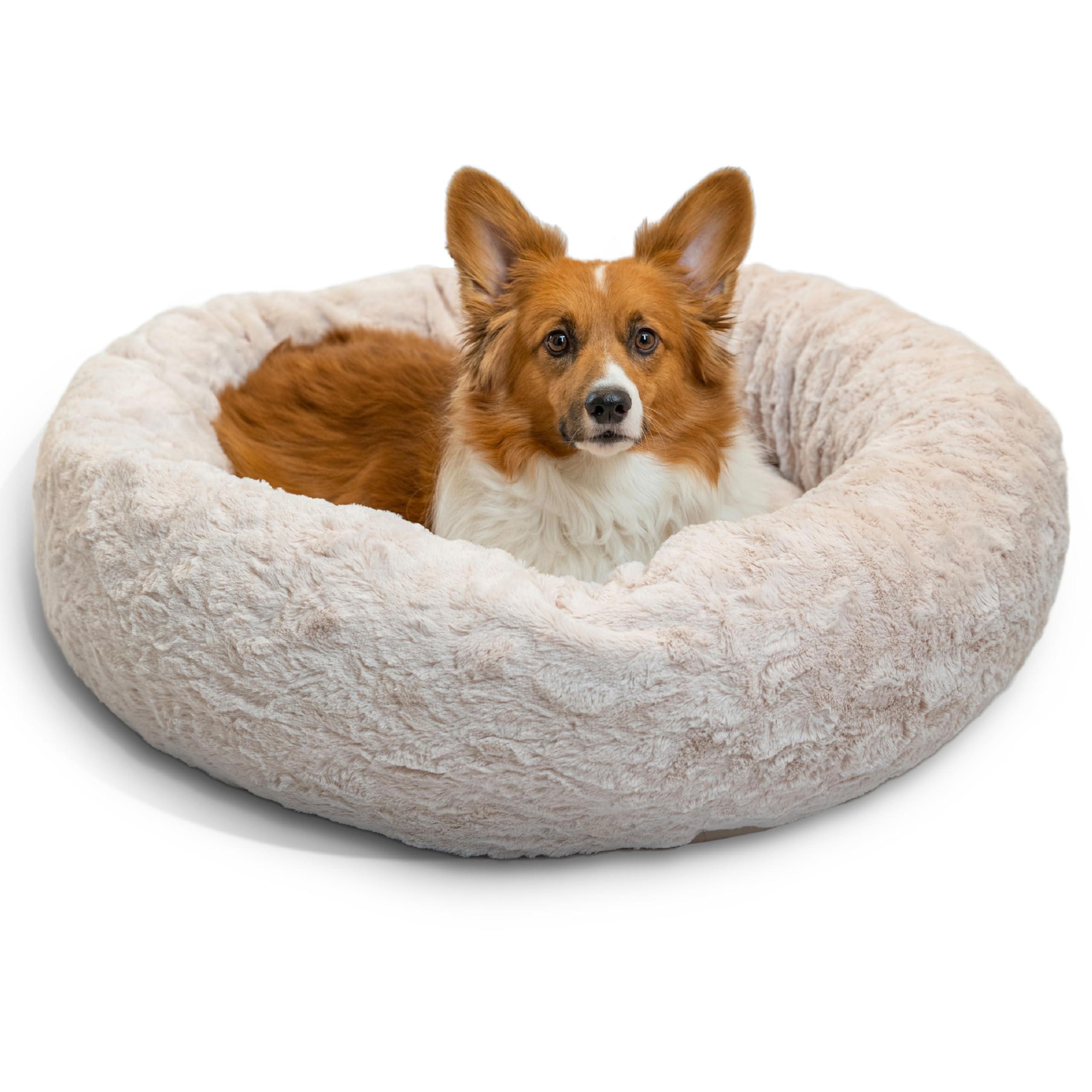 Best Friends by Sheri The Original Calming Donut Dog Bed in Oyster