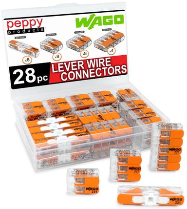 WAGO 221 Lever Nuts 28pc Assortment with Case