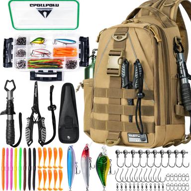 Ghosthorn Fishing Backpack Tackle Sling Bag