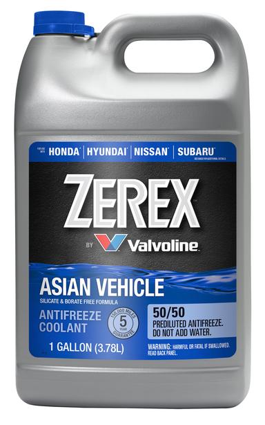 Zerex Asian Vehicle Blue Silicate and Borate Free 50/50 Prediluted Ready-to-Use Antifreeze/Coolant 1 GA | Mubboo