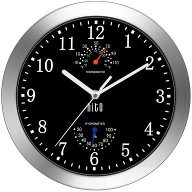 HITO 10 Inch Silent Wall Clock