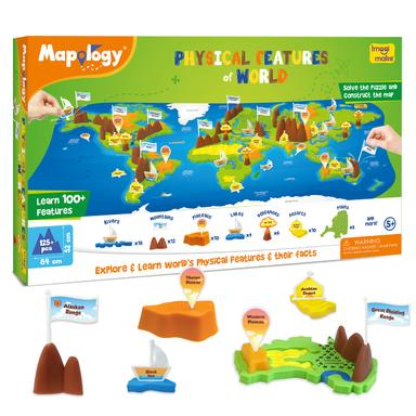 Imagimake Mapology Physical Features World Map