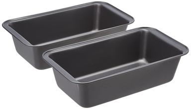 Amazon Basics Nonstick Loaf Pan, 9.5 x 5 Inch, 2-Pack