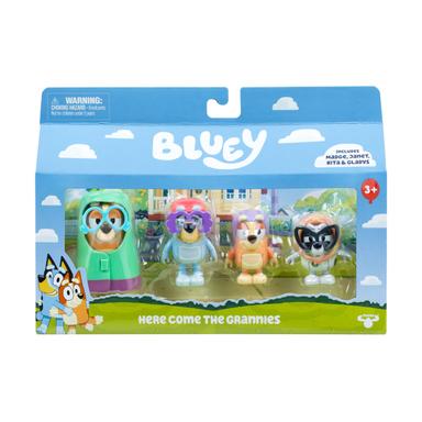 Bluey Figure 4‑Pack Here Come The Grannies