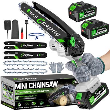 CEEPUY 8-Inch Mini Chainsaw