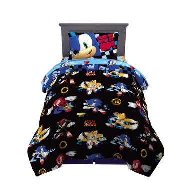Franco Sonic the Hedgehog 4 Piece Twin Bed Set | Mubboo