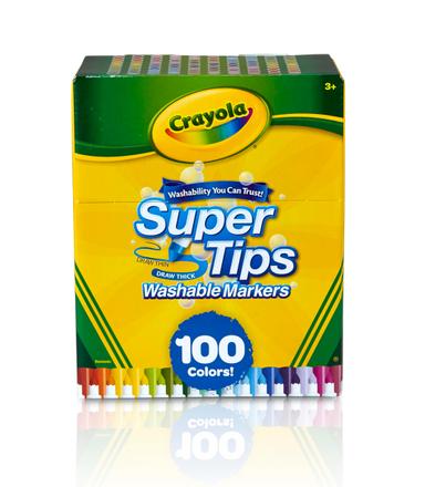 Crayola Super Tips Washable Markers, 100 Count