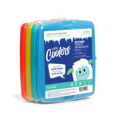 Fit & Fresh Cool Coolers 4-Pack Slim Ice Packs