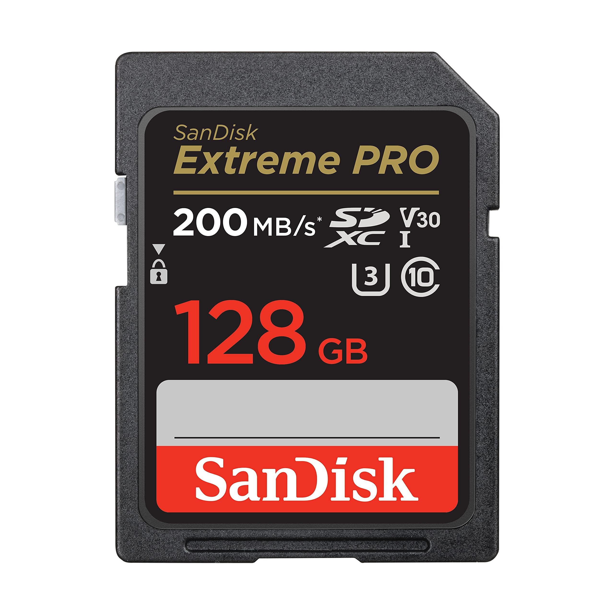 SanDisk 128GB Extreme PRO SDXC UHS-I memory card