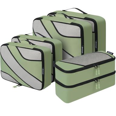 BAGAIL 6 Set Packing Cubes (MatchaGreen)