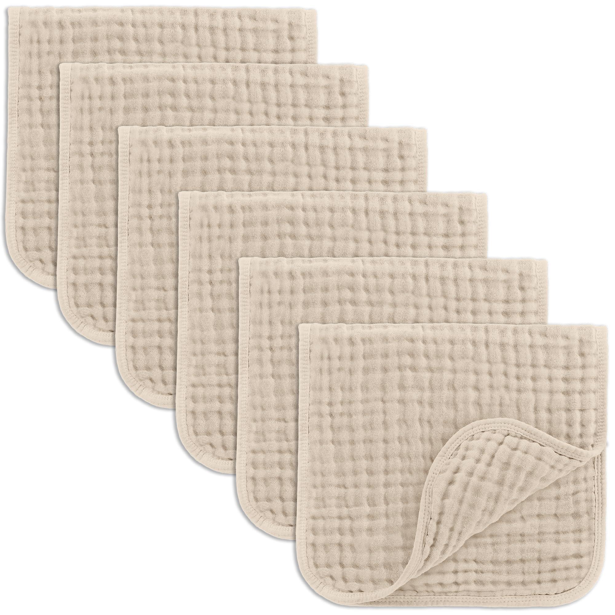 Comfy Cubs Muslin Burp Cloths 6-Pack