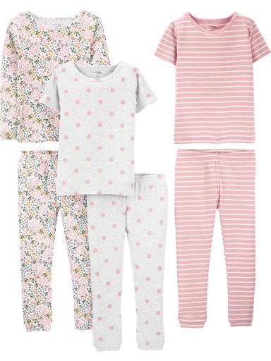 Simple Joys by Carter's 6-Piece Snug-Fit Cotton Pajama Set