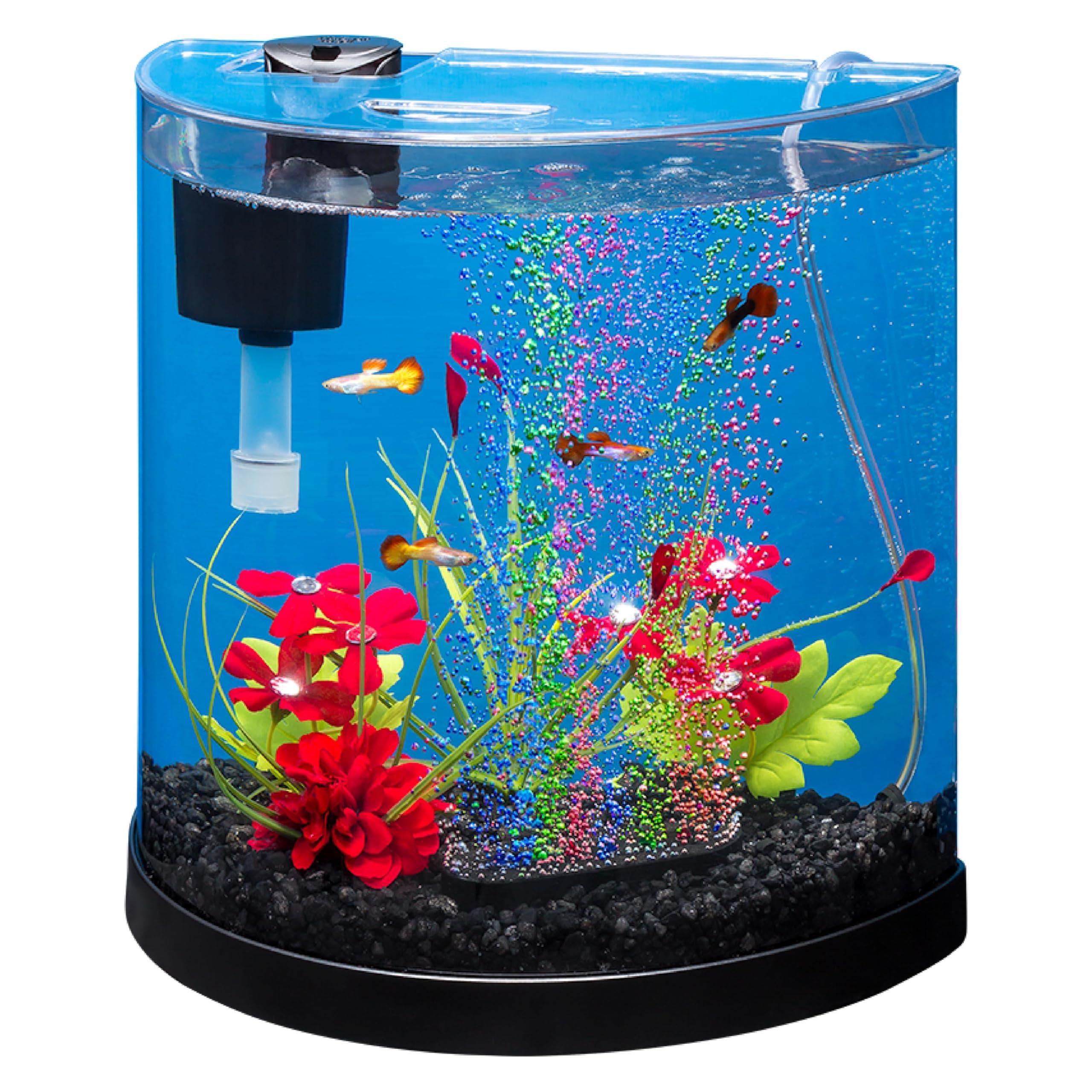 Tetra 3 Gallon Small Fish Tank with LED light