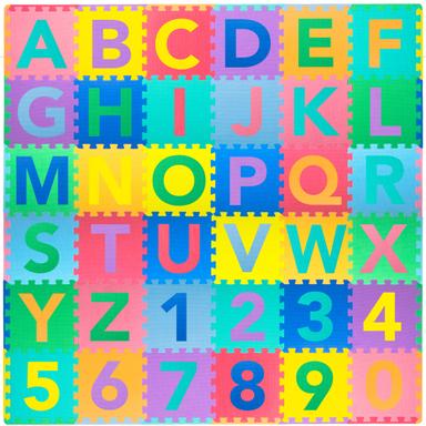 ProSource Kids Puzzle Alphabet & Numbers Play Mat
