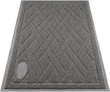 Pawkin Cat Litter Mat, Patented Design with Litter Lock Mesh