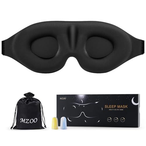 MZOO Luxury 3D Sleep Mask contoured eye cups