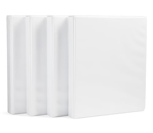 Amazon Basics 1-Inch and 3-Inch binders side by side
