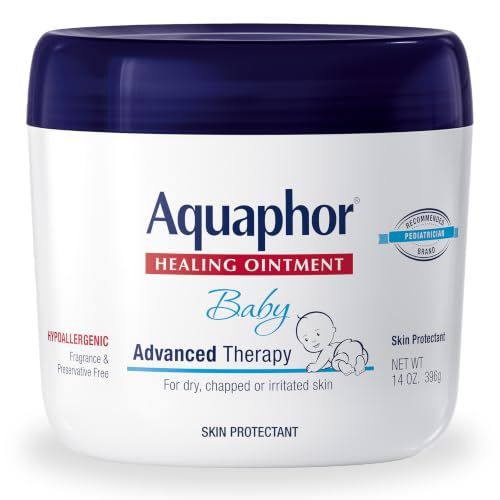 Aquaphor Baby Healing Ointment jar for diaper rash and minor scrapes