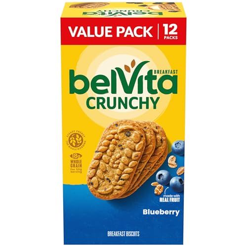 belVita Blueberry Breakfast Biscuits value pack, 12 packs of 4 biscuits